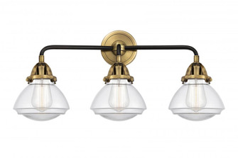 Olean - 3 Light - 25 inch - Black Antique Brass - Bath Vanity Light (3442|288-3W-BAB-G322-LED)