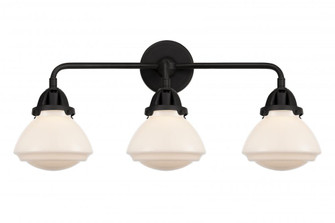Olean - 3 Light - 25 inch - Matte Black - Bath Vanity Light (3442|288-3W-BK-G321-LED)