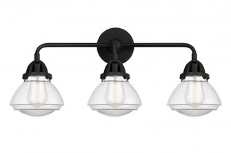 Olean - 3 Light - 25 inch - Matte Black - Bath Vanity Light (3442|288-3W-BK-G322-LED)