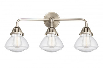 Olean - 3 Light - 25 inch - Brushed Satin Nickel - Bath Vanity Light (3442|288-3W-SN-G324-LED)