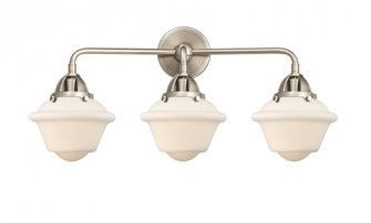 Oxford - 3 Light - 26 inch - Brushed Satin Nickel - Bath Vanity Light (3442|288-3W-SN-G531-LED)
