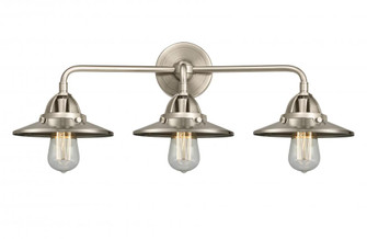 Railroad - 3 Light - 26 inch - Brushed Satin Nickel - Bath Vanity Light (3442|288-3W-SN-M2-SN)