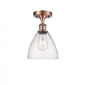 Bristol - 1 Light - 8 inch - Antique Copper - Semi-Flush Mount (3442|516-1C-AC-GBD-754)
