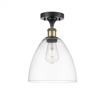 Bristol - 1 Light - 9 inch - Black Antique Brass - Semi-Flush Mount (3442|516-1C-BAB-GBD-92-LED)