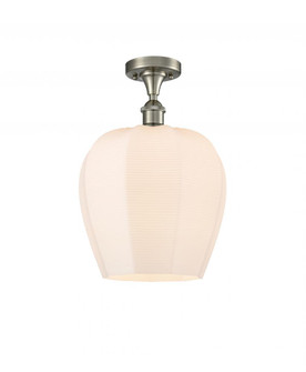 Norfolk - 1 Light - 12 inch - Brushed Satin Nickel - Semi-Flush Mount (3442|516-1C-SN-G461-12)