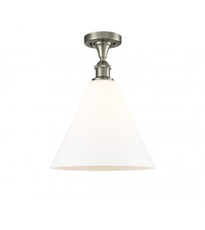 Berkshire - 1 Light - 12 inch - Brushed Satin Nickel - Semi-Flush Mount (3442|516-1C-SN-GBC-121)