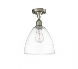 Bristol - 1 Light - 9 inch - Brushed Satin Nickel - Semi-Flush Mount (3442|516-1C-SN-GBD-92)