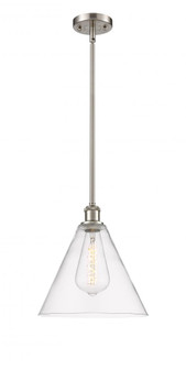 Berkshire - 1 Light - 12 inch - Brushed Satin Nickel - Mini Pendant (3442|516-1S-SN-GBC-122)