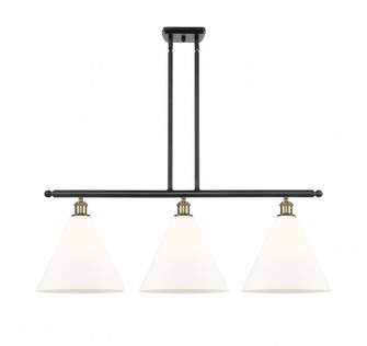 Berkshire - 3 Light - 39 inch - Black Antique Brass - Stem hung - Island Light (3442|516-3I-BAB-GBC-121-LED)