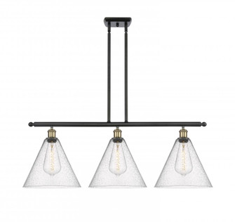 Berkshire - 3 Light - 39 inch - Black Antique Brass - Cord hung - Island Light (3442|516-3I-BAB-GBC-124)