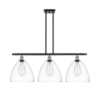 Bristol - 3 Light - 39 inch - Black Antique Brass - Stem hung - Island Light (3442|516-3I-BAB-GBD-122)