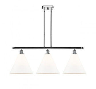 Berkshire - 3 Light - 39 inch - Polished Chrome - Stem hung - Island Light (3442|516-3I-PC-GBC-121-LED)