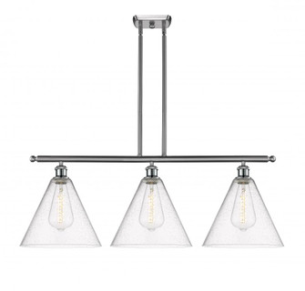 Berkshire - 3 Light - 39 inch - Brushed Satin Nickel - Stem hung - Island Light (3442|516-3I-SN-GBC-124)