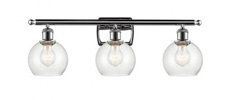 Athens - 3 Light - 26 inch - Polished Chrome - Bath Vanity Light (3442|516-3W-PC-G124-6)