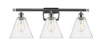 Berkshire - 3 Light - 28 inch - Polished Chrome - Bath Vanity Light (3442|516-3W-PC-GBC-84-LED)