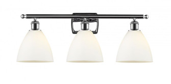 Bristol - 3 Light - 28 inch - Polished Chrome - Bath Vanity Light (3442|516-3W-PC-GBD-751-LED)