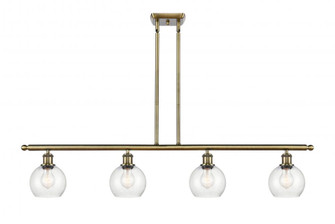 Athens - 4 Light - 48 inch - Antique Brass - Stem hung - Island Light (3442|516-4I-AB-G124-6)