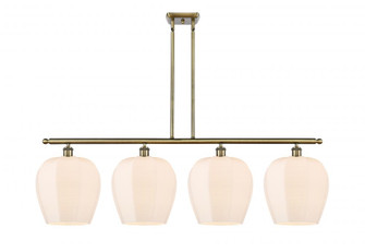 Norfolk - 4 Light - 50 inch - Antique Brass - Stem hung - Island Light (3442|516-4I-AB-G461-12-LED)