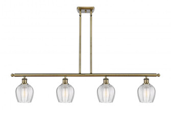 Norfolk - 4 Light - 48 inch - Antique Brass - Stem hung - Island Light (3442|516-4I-AB-G462-6-LED)