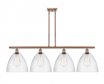 Bristol - 4 Light - 50 inch - Antique Copper - Stem hung - Island Light (3442|516-4I-AC-GBD-124)