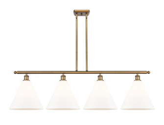 Berkshire - 4 Light - 50 inch - Brushed Brass - Stem hung - Island Light (3442|516-4I-BB-GBC-121-LED)