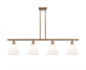Berkshire - 4 Light - 48 inch - Brushed Brass - Stem hung - Island Light (3442|516-4I-BB-GBC-81)