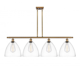 Bristol - 4 Light - 50 inch - Brushed Brass - Stem hung - Island Light (3442|516-4I-BB-GBD-122-LED)