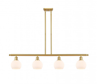 Athens - 4 Light - 48 inch - Satin Gold - Stem hung - Island Light (3442|516-4I-SG-G121-6)