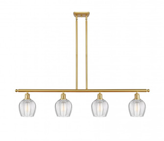 Norfolk - 4 Light - 48 inch - Satin Gold - Cord hung - Island Light (3442|516-4I-SG-G462-6)