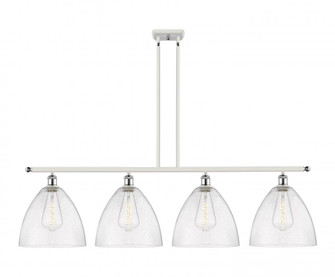 Bristol - 4 Light - 50 inch - White Polished Chrome - Stem hung - Island Light (3442|516-4I-WPC-GBD-124-LED)