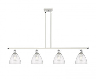 Bristol - 4 Light - 48 inch - White Polished Chrome - Stem hung - Island Light (3442|516-4I-WPC-GBD-754)