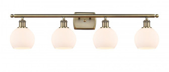 Athens - 4 Light - 36 inch - Antique Brass - Bath Vanity Light (3442|516-4W-AB-G121-6)