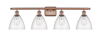 Bristol - 4 Light - 38 inch - Antique Copper - Bath Vanity Light (3442|516-4W-AC-GBD-754-LED)