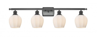 Norfolk - 4 Light - 36 inch - Matte Black - Bath Vanity Light (3442|516-4W-BK-G461-6)