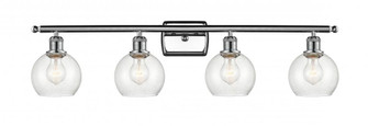 Athens - 4 Light - 36 inch - Polished Chrome - Bath Vanity Light (3442|516-4W-PC-G124-6-LED)