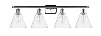 Berkshire - 4 Light - 38 inch - Polished Chrome - Bath Vanity Light (3442|516-4W-PC-GBC-82-LED)