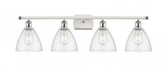 Bristol - 4 Light - 38 inch - White Polished Chrome - Bath Vanity Light (3442|516-4W-WPC-GBD-754)