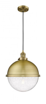 Hampden - 1 Light - 13 inch - Brushed Brass - Cord hung - Pendant (3442|201C-BB-HFS-124-BB-LED)
