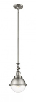Hampden - 1 Light - 7 inch - Brushed Satin Nickel - Stem Hung - Adjustable Mini Pendant (3442|206-SN-HFS-62-SN-LED)