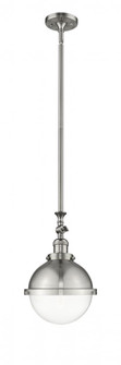 Hampden - 1 Light - 9 inch - Brushed Satin Nickel - Stem Hung - Adjustable Mini Pendant (3442|206-SN-HFS-82-SN)