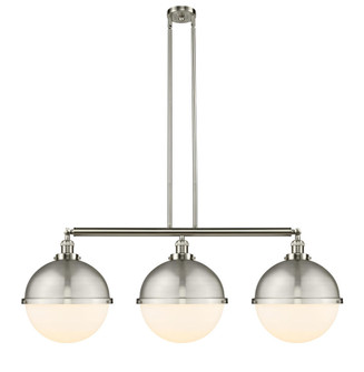 Hampden - 3 Light - 45 inch - Brushed Satin Nickel - Stem Hung - Adjustable Island Light (3442|213-SN-HFS-121-SN)