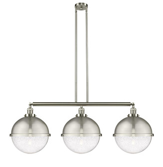 Hampden - 3 Light - 45 inch - Brushed Satin Nickel - Stem Hung - Adjustable Island Light (3442|213-SN-HFS-124-SN)