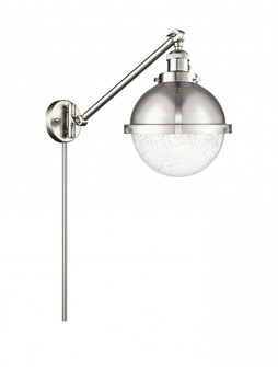 Hampden - 1 Light - 9 inch - Brushed Satin Nickel -Adjustable Swing Arm (3442|237-SN-HFS-84-SN-LED)
