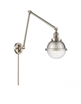 Hampden - 1 Light - 7 inch - Brushed Satin Nickel -Adjustable Swing Arm (3442|238-SN-HFS-64-SN)