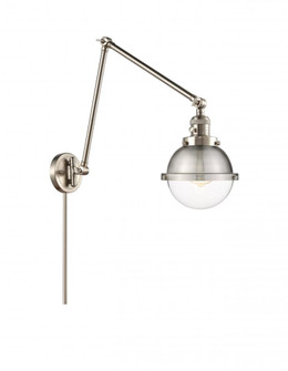 Hampden - 1 Light - 7 inch - Brushed Satin Nickel -Adjustable Swing Arm (3442|238-SN-HFS-62-SN-LED)