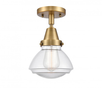 Olean - 1 Light - 7 inch - Brushed Brass - Semi-Flush Mount (3442|447-1C-BB-G322-LED)