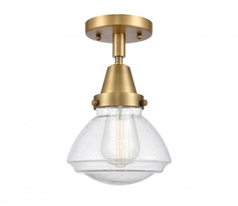 Olean - 1 Light - 7 inch - Brushed Brass - Semi-Flush Mount (3442|447-1C-BB-G324-LED)