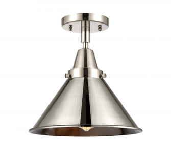 Briarcliff - 1 Light - 10 inch - Polished Nickel - Semi-Flush Mount (3442|447-1C-PN-M10-PN-LED)