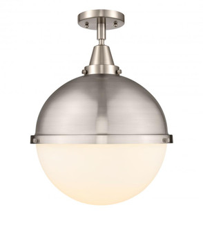 Hampden - 1 Light - 13 inch - Brushed Satin Nickel - Semi-Flush Mount (3442|447-1C-SN-HFS-121-SN-LED)