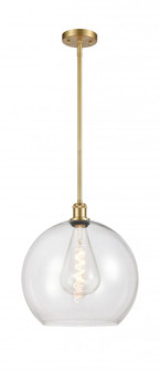 Athens - 1 Light - 14 inch - Satin Gold - Pendant (3442|516-1S-SG-G122-14-LED)